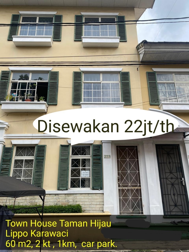 Sewa Rumah Townhouse di Lippo Karawaci